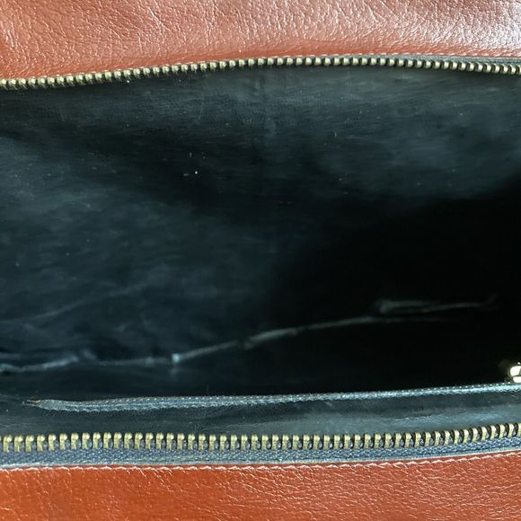 Vintage Leather School Florence Retro Handbag Purse Red Leather - Picture 11 of 12